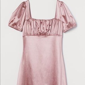 PUFF SLEEVED PINK DRESS